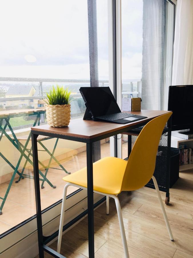 Apartament Bleu Sale - F2 Courseulles Avec Balcon Zewnętrze zdjęcie
